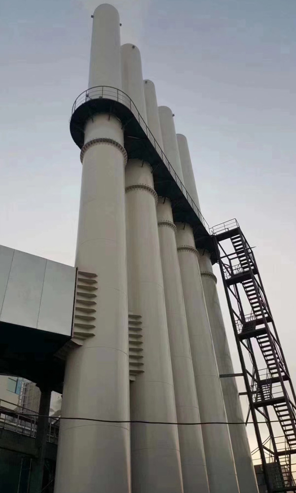 順義大龍城北供熱廠項(xiàng)目（口徑DN2500mm，高度51.5m）