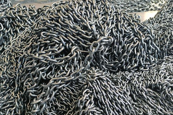破斷檢驗后的起重鏈條 破斷檢驗后的起重鏈條
